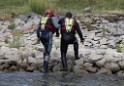 Uebung BF Taucher und Presse Koeln Zoobruecke Rhein P101